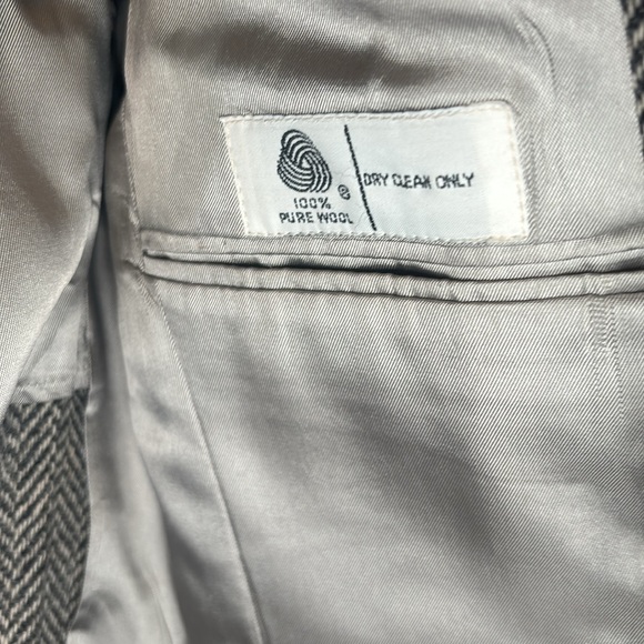 Vintage herringbone blazer, 100% wool - Picture 5 of 9